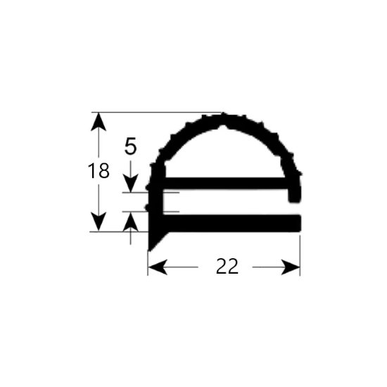 EKT Gasket profile with the reference EKT-G06