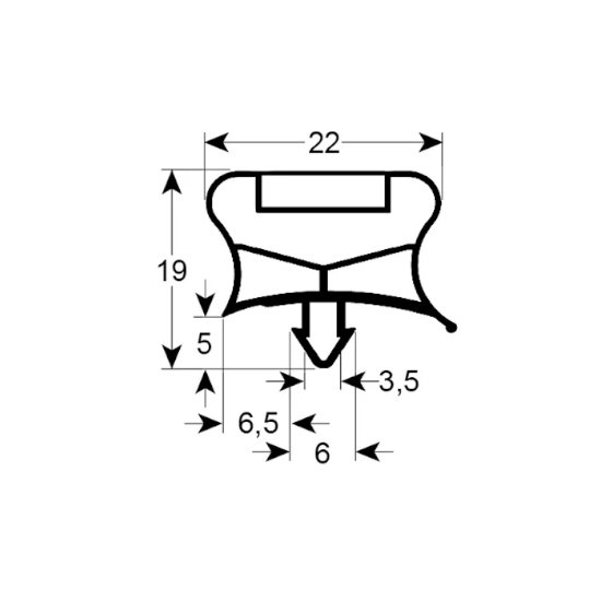 EKT Gasket profile with the reference EKT-G14