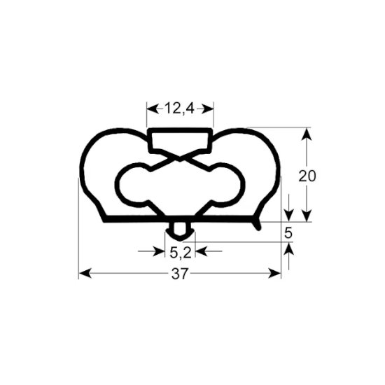 EKT Gasket profile with the reference EKT-G17