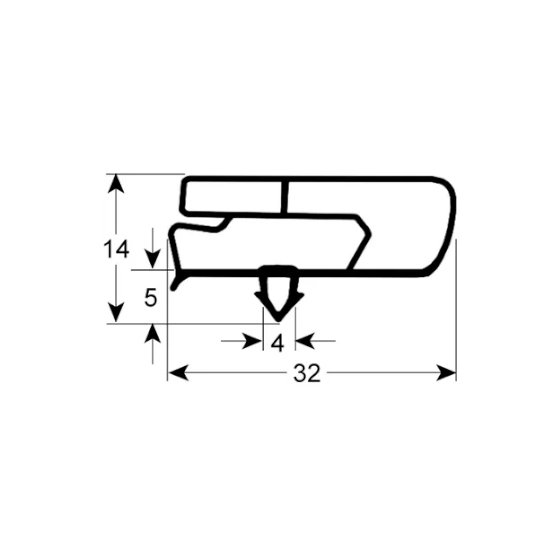 EKT Gasket profile with the reference EKT-G19