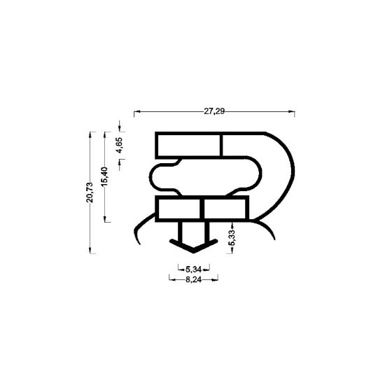 EKT Gasket profile with the reference EKT-G25