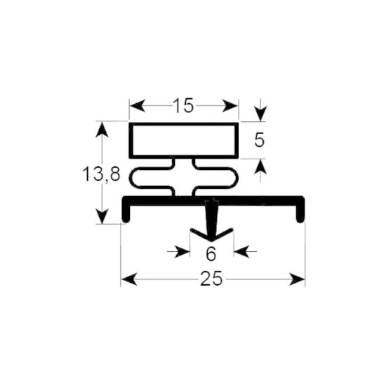 EKT Gasket profile with the reference EKT-G26