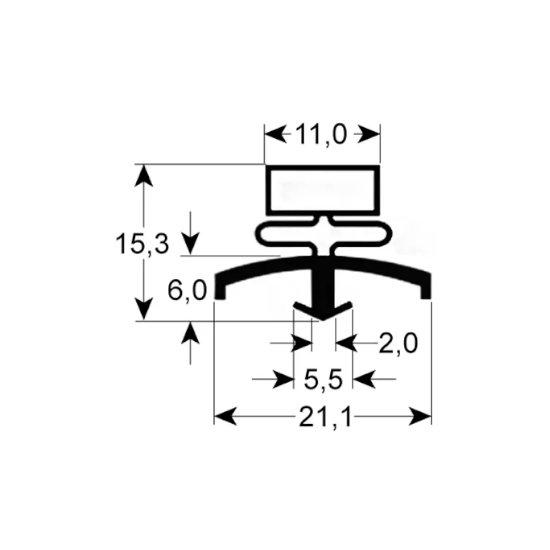 EKT Gasket profile with the reference EKT-G28
