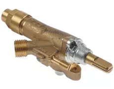 gas tap ECA gas inlet pipe flange ø21mm bypass nozzle ø 0,55mm