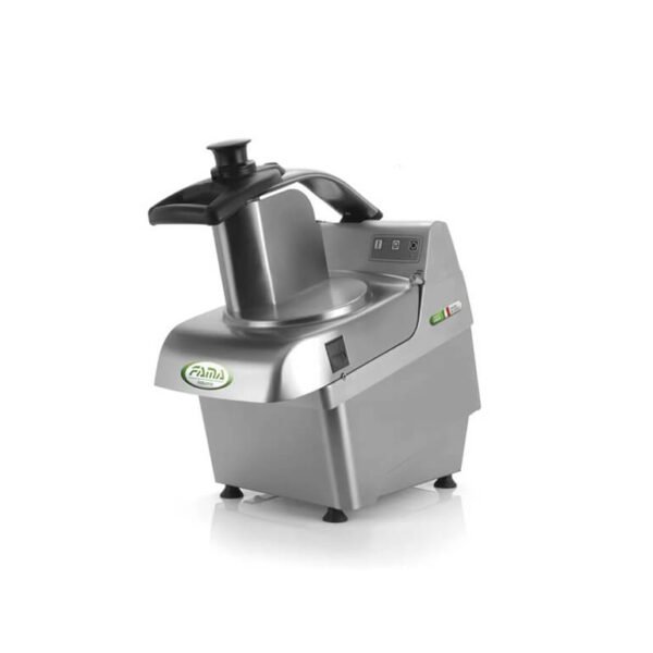 Fama-Vegetable-Cutter-FTV300E Fama Vegetable Cutter FTV300E stainless steel professional food processor with cutting discs and digital control panel.