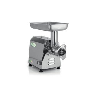 Fama TI22 stainless steel professional meat mincer with removable unit and stainless tray