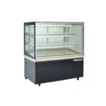 Berjayacke cake display chiller with 4-sided glass showcasing multiple cake tiers
