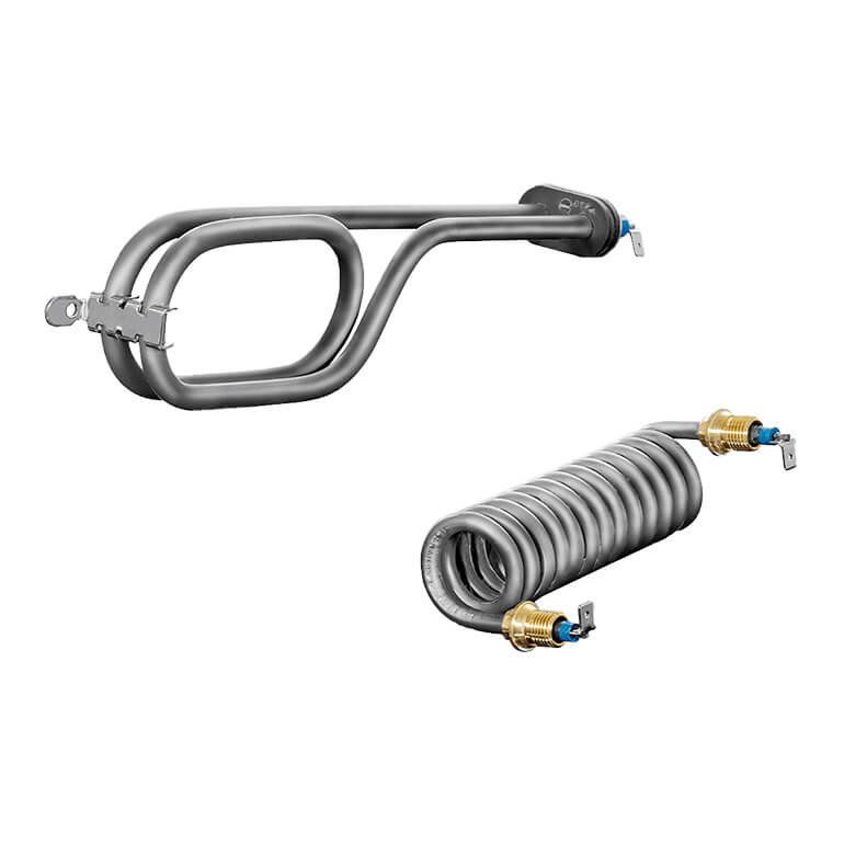 Heating element for washing machine and wash dryer