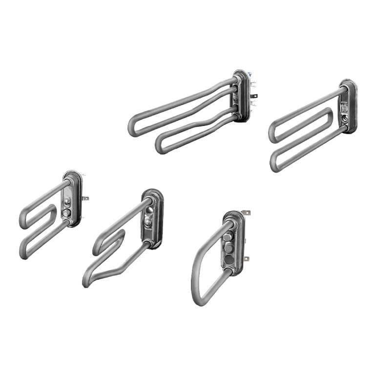 Heating element for washing machine and wash dryer