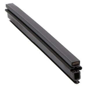 True refrigeration gasket profile G24, narrow tall magnetic dart seal, angled view of the extrusion and sealing face