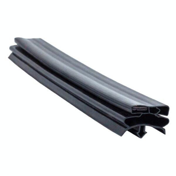 True refrigeration gasket profile G31, wide flanged magnetic dart seal, reverse angle showing the dart tail and flexible wings
