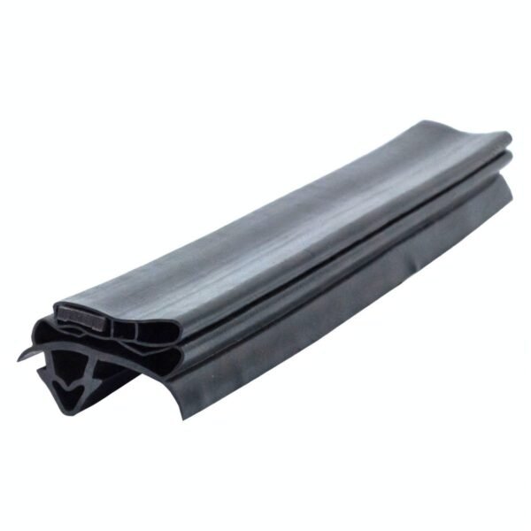 True refrigeration gasket profile G32, swept-flap magnetic dart seal, angled view of the extrusion and sealing face