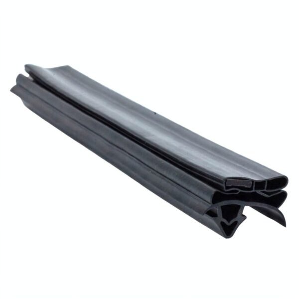 True refrigeration gasket profile G32, swept-flap magnetic dart seal, reverse angle showing the dart tail and flexible wings